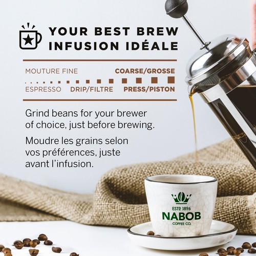 Nabob Whole Bean Coffee Medium Roast Guatemala 300 g