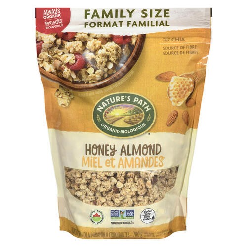 Natures Path Organic Granola Crunchy Honey Almond 700 g