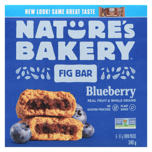 Nature's Bakery Glucose & lactose Free Whole Wheat Fig Bar Blueberry 340 g