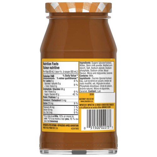 Smucker's Ice Cream Topping Butterscotch 250 ml