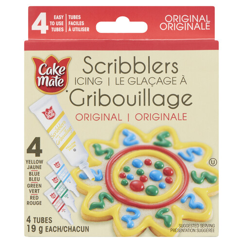 Cake Mate Scribblers Icing Tubes Original 4 x 19 g