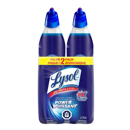 Lysol Power Twin Pack Toilet Cleaner Value Pack 2 x 710 ml
