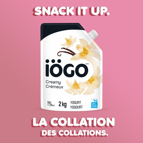iÖGO 1% Yogurt Pouch Creamy Vanilla 2 kg