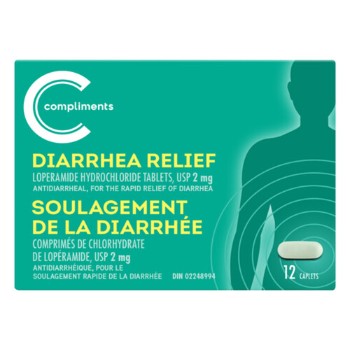 Compliments Diarrhea Relief 12 EA