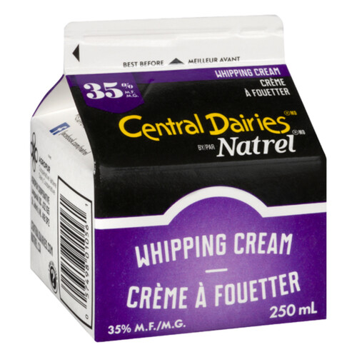 Central Dairies 35 Whipping Cream 250 ml Voilà Online Groceries & Offers