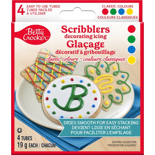 Betty Crocker Scribblers Decorating Icining Classic Colours 76 g 