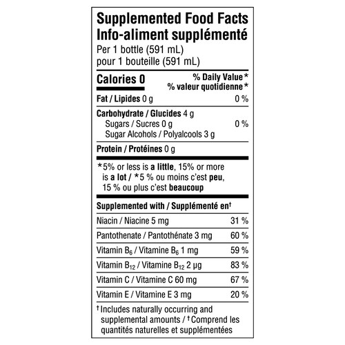 Glaceau Vitaminwater Zero Xoxox 591 ml (bottle)