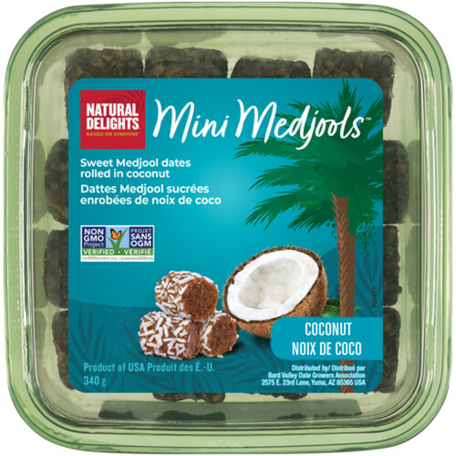 Bard Valley Natural Delights Medjool Date Rolls Coconut 340 g