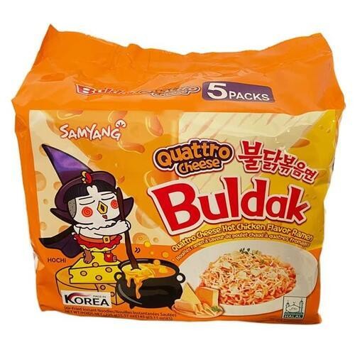 Samyang Ramen Noodles Quattro Cheese Hot Chicken 5 x 145 g