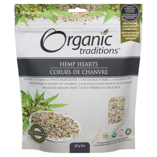 Organic Traditions Organic Hemp Hearts 227g