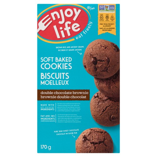 Enjoy Life Gluten-Free Cookies Double Chocolate Brownie 170 g
