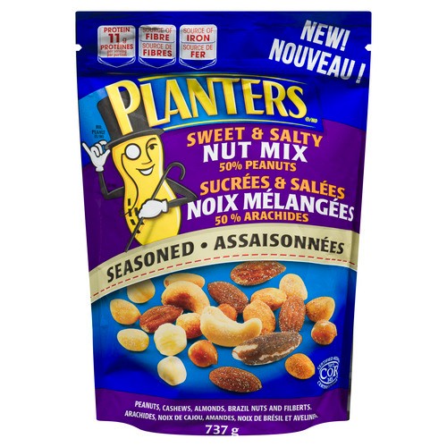 Planters Nut Mix 50% Peanuts Sweet & Salty 737 g