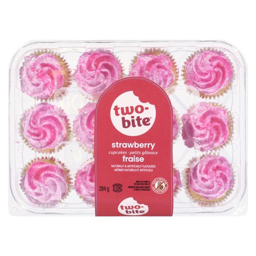Two Bite Mini Cupcakes Strawberry 284 g