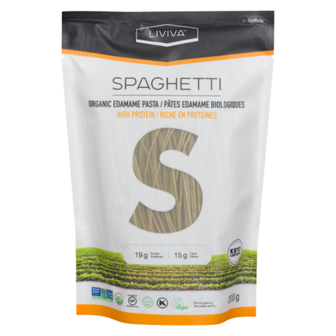 Liviva Organic Spaghetti Pasta Edamame 200 g Voilà Online Groceries