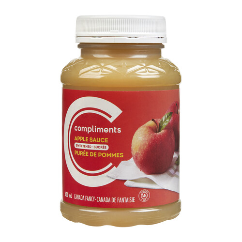 Compliments Sweetened Apple Sauce 650 ml