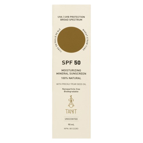 Tanit Moisturizing Mineral Sunscreen SPF 50 Unscented 90 ml