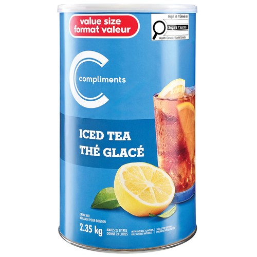 Compliments Drink Crystals Iced Tea Value Size 2.35 kg