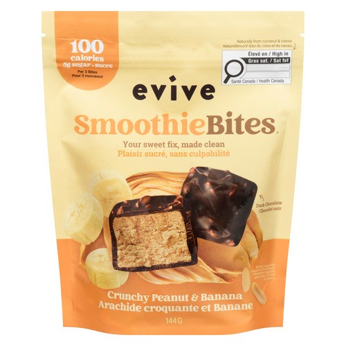 Evive Frozen Smoothie Bites Crunchy Peanut & Banana 144 g