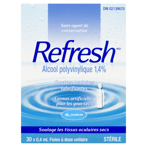 Allergan Artificial Tears Refresh 0.5% Solution 30 EA