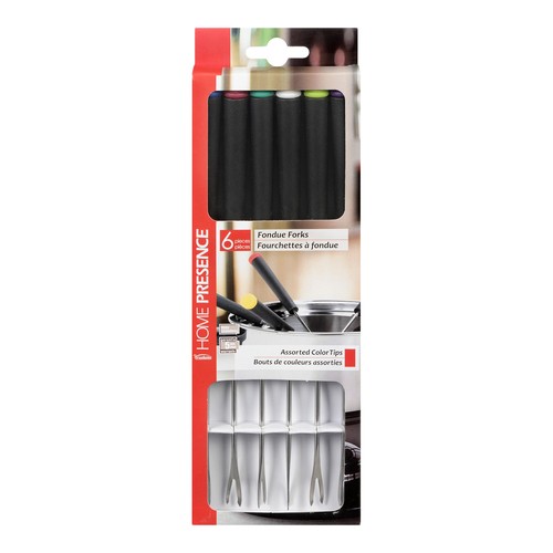 Home Essence Fondue Forks Assorted Colour Tips 6 Pack 1 EA 