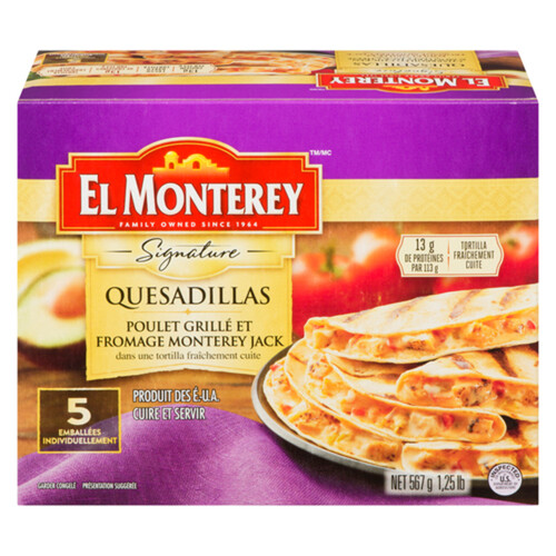 El Monterey Quesadilla Chicken Monterey Jack Cheese 2.27 kg (frozen)