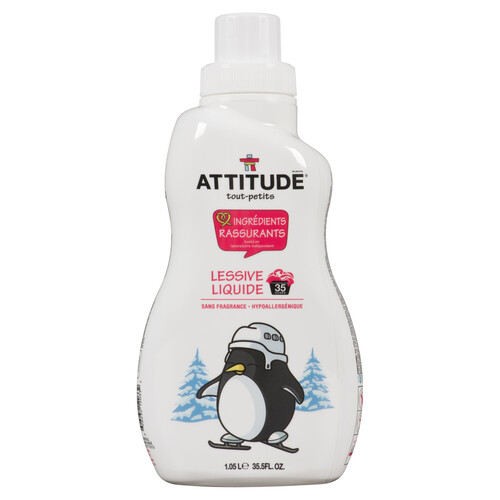 Attitude Little Ones Laundry Detergent Fragrance-Free 1.05 L