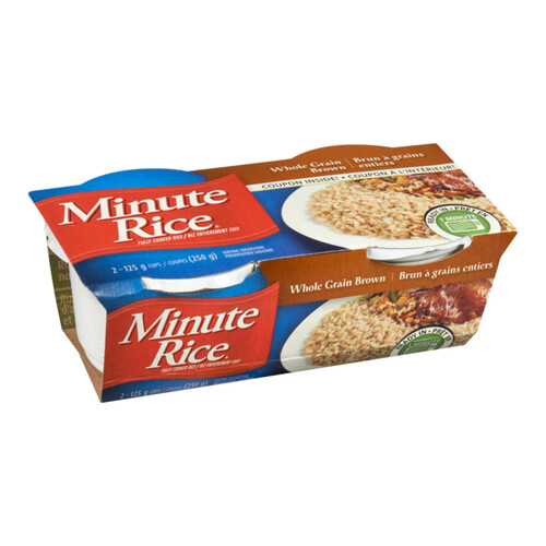 Minute Rice Wholegrain Brown Rice Ready To Serve 2 x 125 g