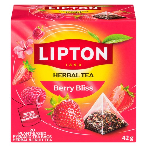 Lipton Herbal Tea Berry Bliss 20 Tea Bags 
