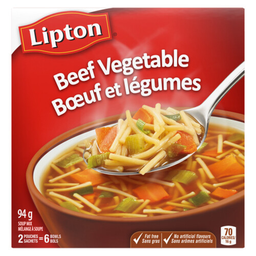 Lipton Dry Soup Mix Beef Vegetable For A Quick Delicious Classic Soup 94 g