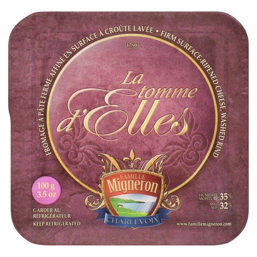Famille Migneron La Tomme d'Elles Cheese Firm Surfaced Ripened 100 g