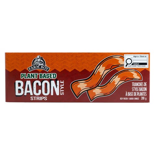 Farm Boy Plant Based Frozen Bacon-Style Strips 200 g