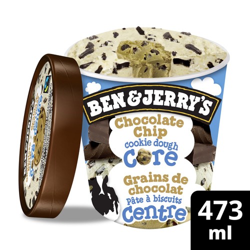 Ben & Jerry's Ice Cream Chocolate Chip Cookie Dough Core 473 ml