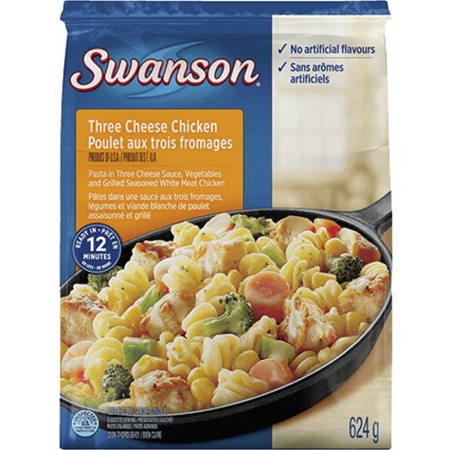 Swanson Frozen 3 Cheese Chicken Skillet Meal 624 g
