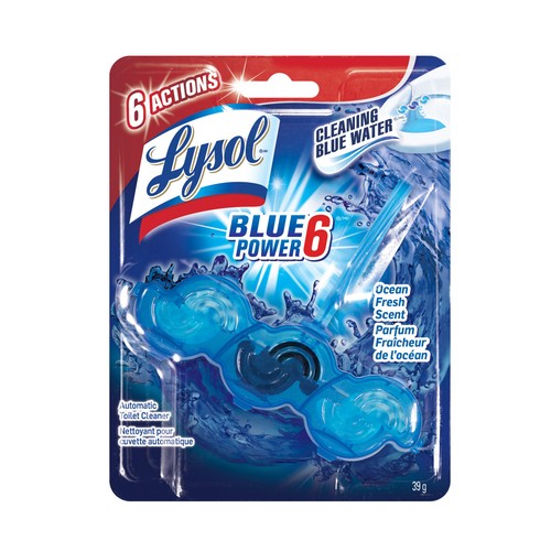Lysol Cleaning Blue Power 6 Action Block Ocean Fresh Scent 39 g