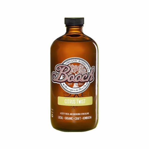 Booch Organic Kombucha Beverage Citrus Twist 473 ml