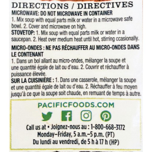 Pacific Foods Organic Gluten-Free Condensed Soup Cream Of Mushroom 320 mL