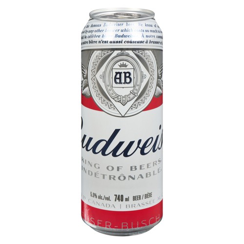 Budweiser Beer 5% Alcohol 740 ml (can)