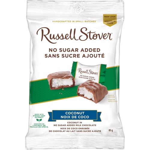 Russell Stover No Sugar Added Milk Chocolate Coconut Candy 85 g