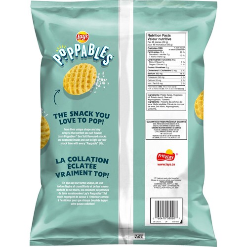 Lay’s Poppables Potato Snacks Sea Salt Flavoured 200 g