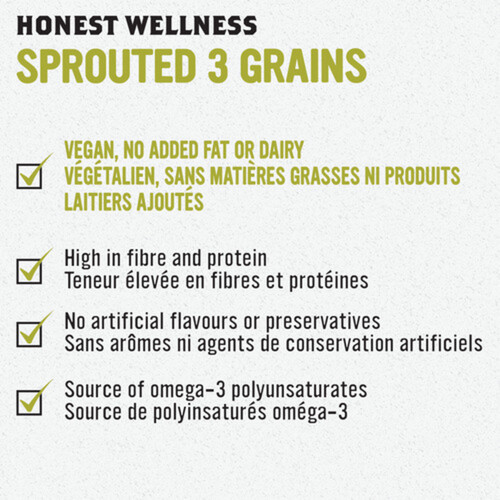 Stonemill Bakehouse Honest Wellness Sprouted 3 Grains Bread 454 g