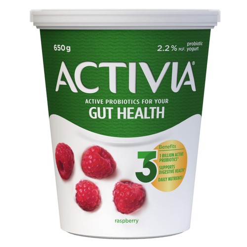 Activia 2.2% Yogurt With Probiotics Raspberry Flavour 650 g