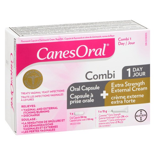 CanesOral Oral Capsule + Extra Strength External Cream Combi 1 Day