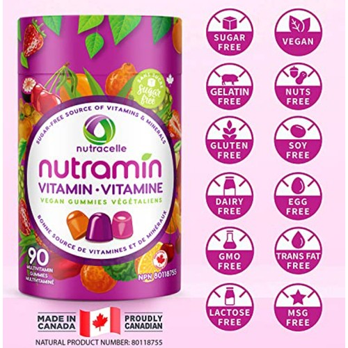 Nutramin Adult Multivitamins Vegan Gummies 90 Count