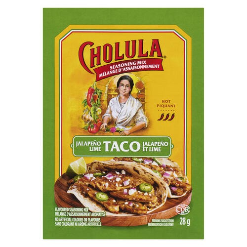 Cholula Flavoured Seasoning Mix Jalapeño Lime Taco Hot 28 g