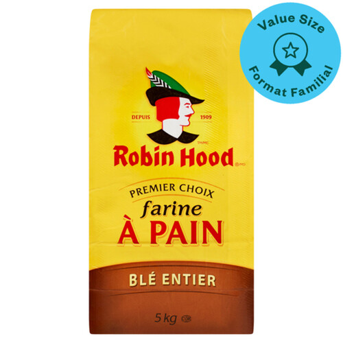 Robin Hood Whole Wheat Flour Best For Bread Value Size 5 kg