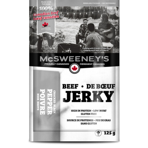 McSweeney's Gluten-Free Beef Jerky Black Pepper 125 g