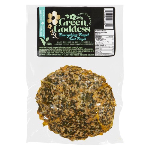 Green Goddess Fromagerie Vegan Cheese Everything Bagel 200 g