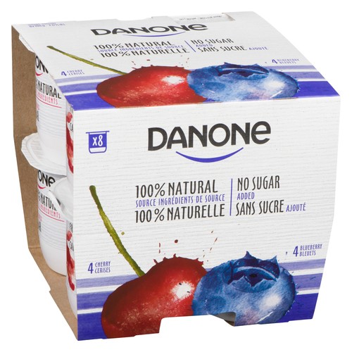 Danone Yogurt Blueberry Cherry 8 x 100 g
