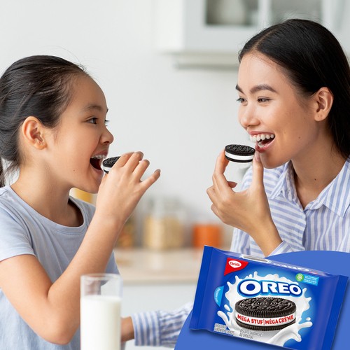Christie Oreo Chocolate Sandwich Cookies Mega Stuf 374 g