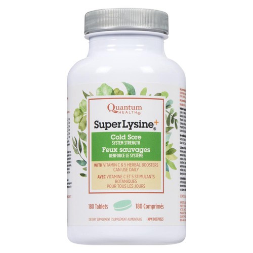 Quantum Health Super Lysine Cold Sore Tablets 180 Count